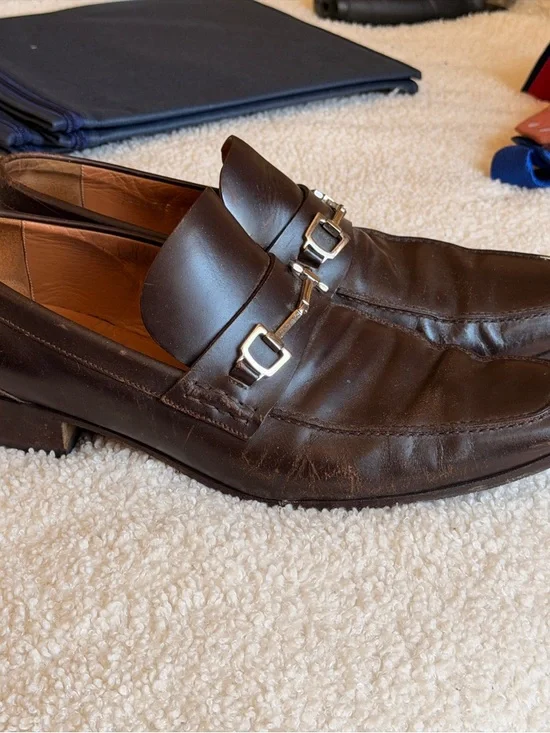 Gucci Men's Brown Leather Bit Loafers - Picture 5 of 5